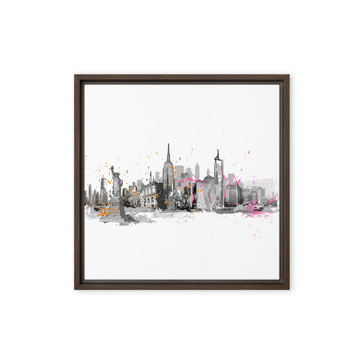 Leinwand - Skyline New York Marko Kurth Braun / 41x41 cm (16″×16″) artlia