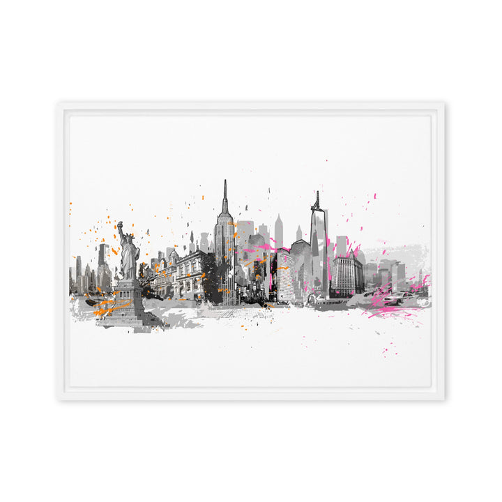 Leinwand - Skyline New York Marko Kurth Weiß / 46x61 cm (18″×24″) artlia