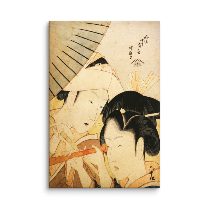 Leinwand - Teleskop Hokusai ohne Rahmen / 51x76 cm (20″×30″) artlia