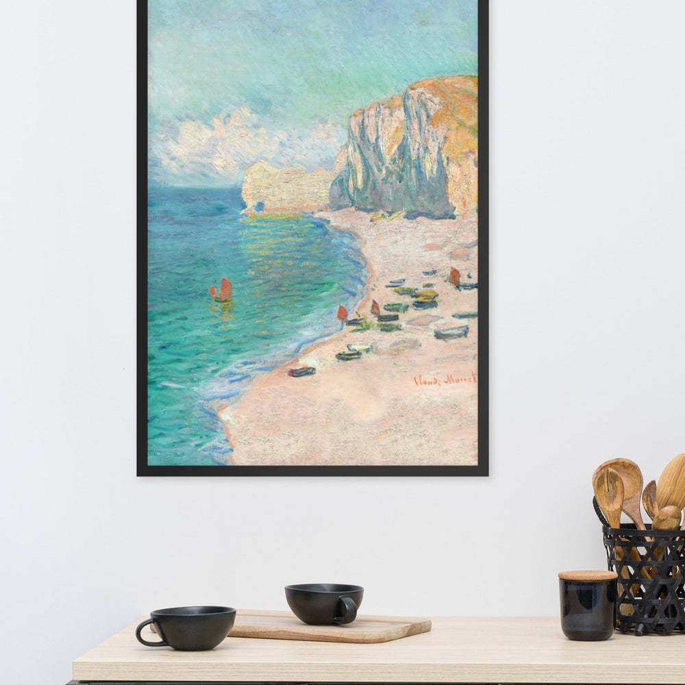 Poster - Claude Monet, Étretat: The Beach and the Falaise d'Amont artlia