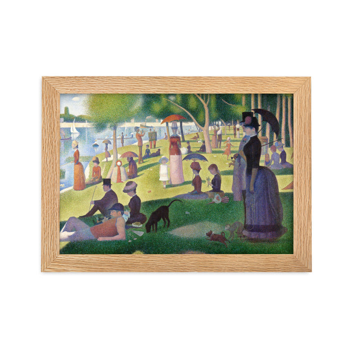 Poster - Ein Sonntagnachmittag auf der Insel La Grande Jatte Georges Seurat Oak / 21×30 cm artlia