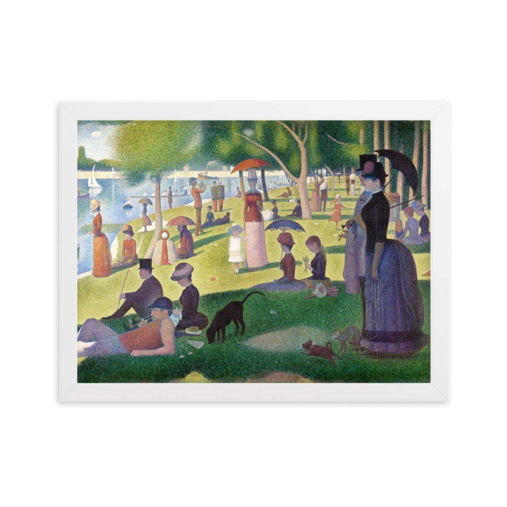 Poster - Ein Sonntagnachmittag auf der Insel La Grande Jatte Georges Seurat Weiß / 30×40 cm artlia