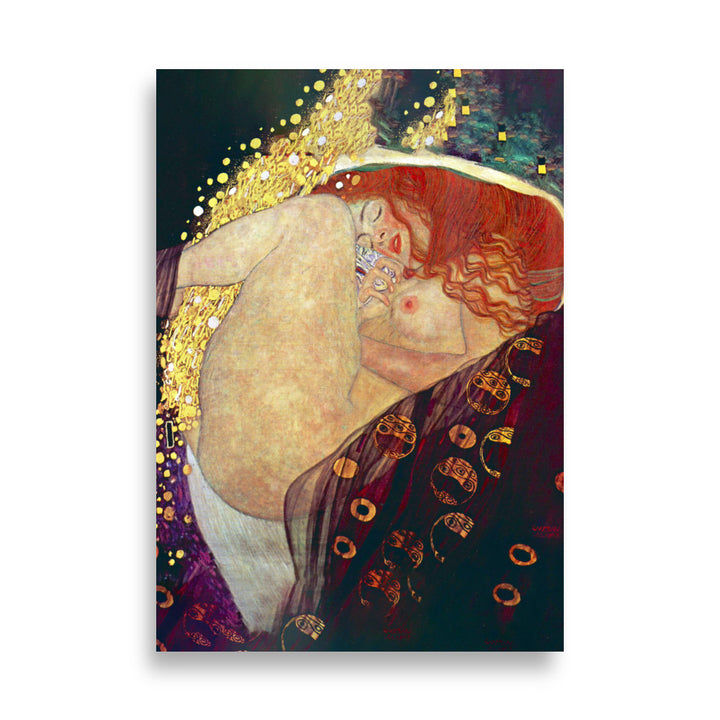 Poster - Gustav Klimt, Danae Gustav Klimt ohne Rahmen / 21×30 cm (8"x12") artlia