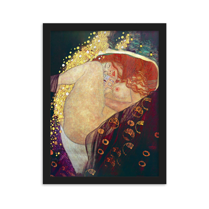 Poster - Gustav Klimt, Danae Gustav Klimt Schwarz / 30×40 cm (12"x16") artlia
