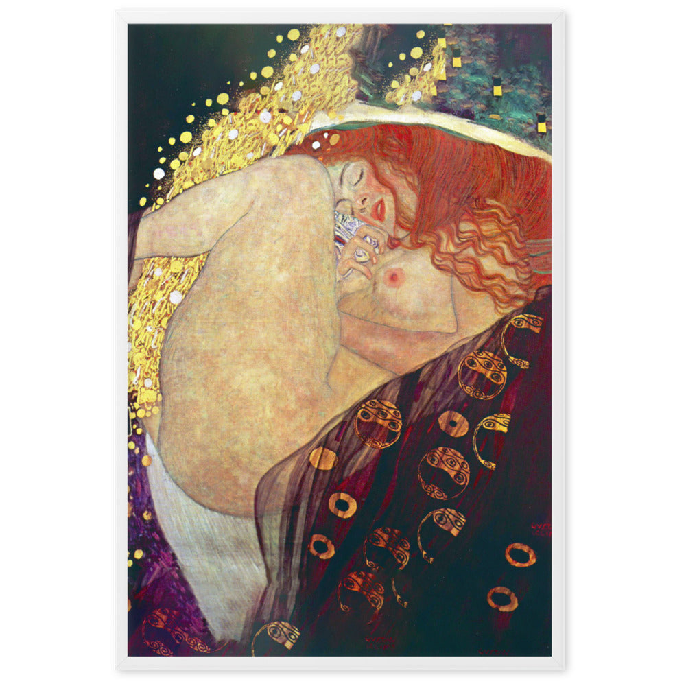 Poster - Gustav Klimt, Danae Gustav Klimt Weiß / 61×91 cm (24"x36") artlia