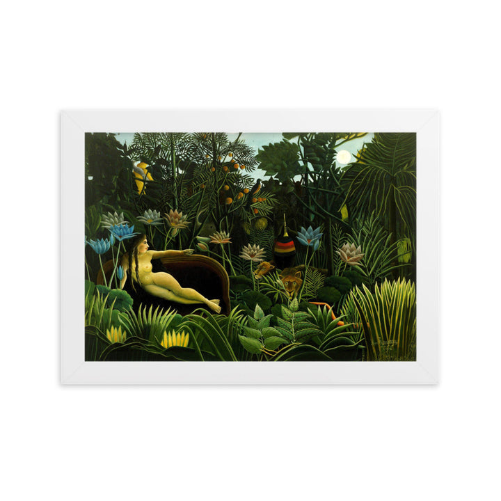 Poster - Henri Rousseau, Der Traum Henri Rousseau Weiß / 21×30 cm artlia