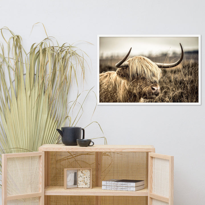 Poster - Highland Cattle Retro Kuratoren von artlia artlia