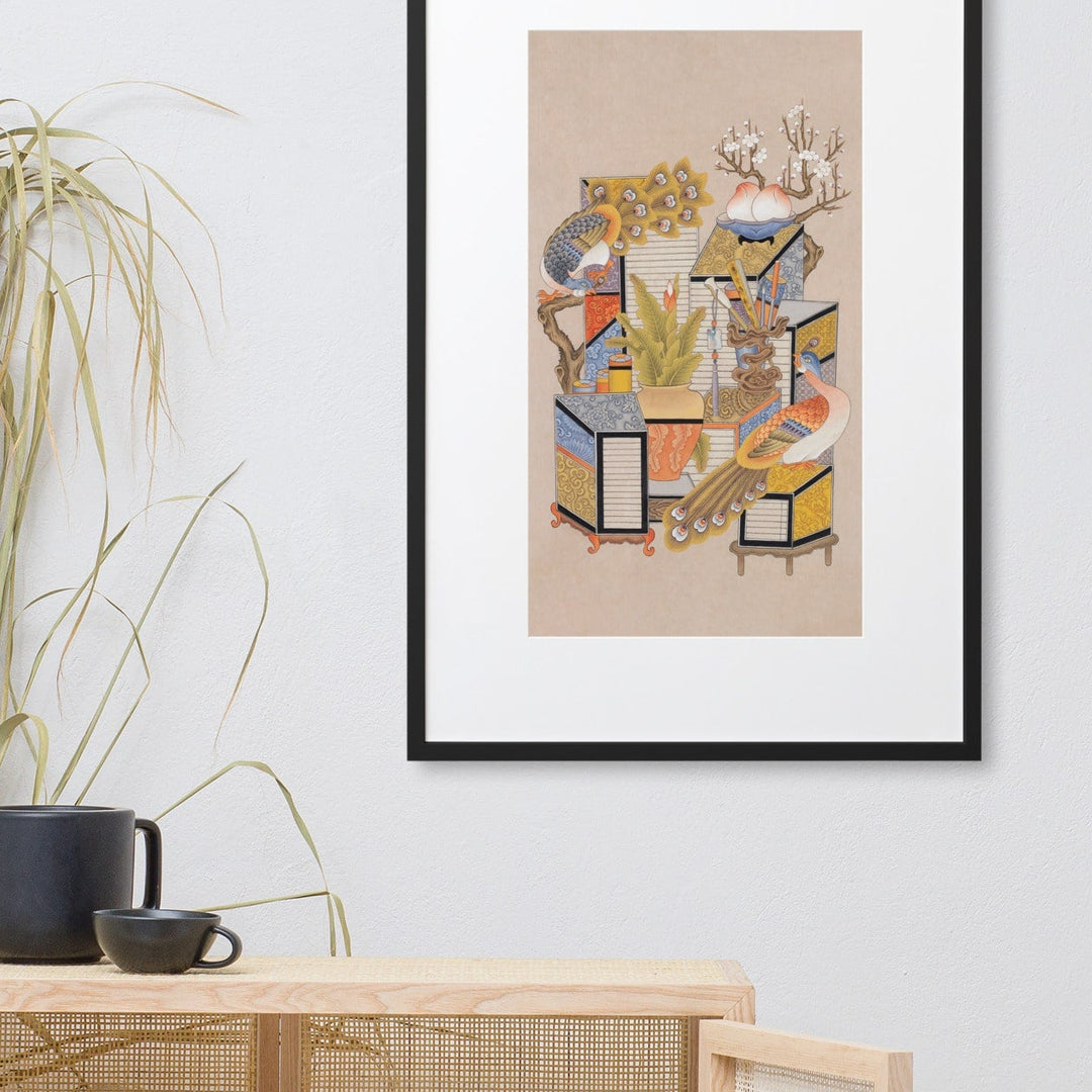 poster-korean-sehnsucht-nach-wissen-mit-pfau-longing-for-knowledge-with-peacock-seungmin-yoon_2_-min