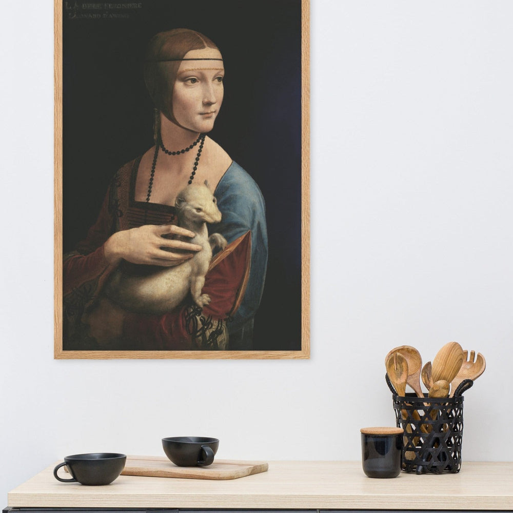 Poster - Leonardo da Vinci, Dame mit dem Hermelin Leonardo da Vinci artlia