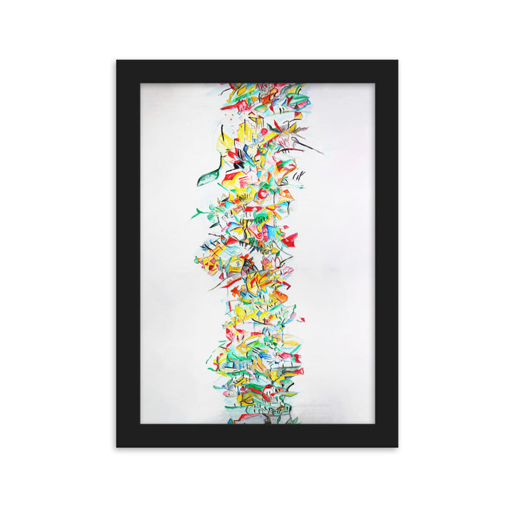 Poster - Lia Broecker-Jakob, Composition 2008-09-1 Lia Broecker-Jakob Schwarz / 21×30 cm artlia