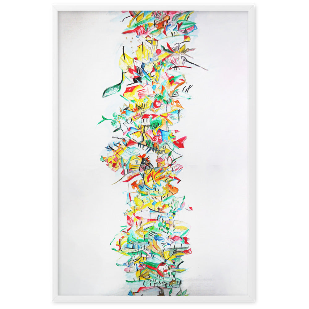 Poster - Lia Broecker-Jakob, Composition 2008-09-1 Lia Broecker-Jakob Weiß / 61×91 cm artlia
