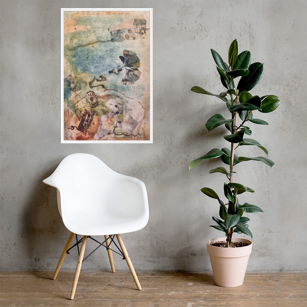 Poster - Lia Broecker-Jakob, Monotypie 5971 addio roma Lia Broecker-Jakob artlia
