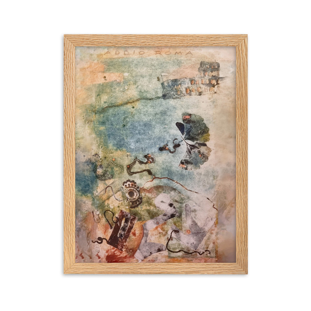 Poster - Lia Broecker-Jakob, Monotypie 5971 addio roma Lia Broecker-Jakob Oak / 30×40 cm artlia