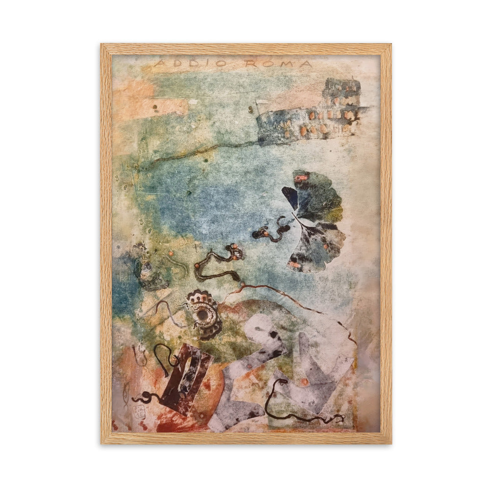 Poster - Lia Broecker-Jakob, Monotypie 5971 addio roma Lia Broecker-Jakob Oak / 50×70 cm artlia