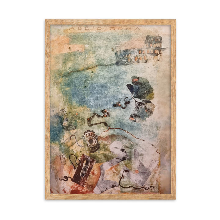 Poster - Lia Broecker-Jakob, Monotypie 5971 addio roma Lia Broecker-Jakob Oak / 50×70 cm artlia
