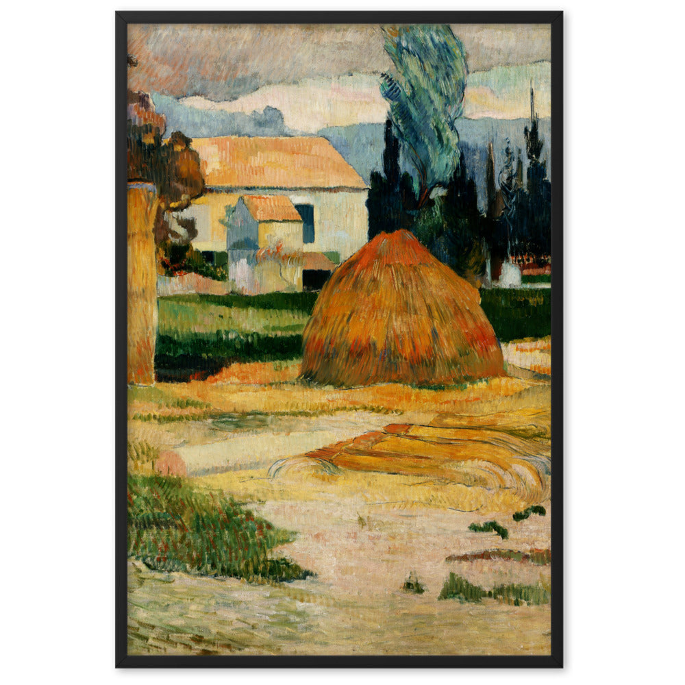Poster - Paul Gauguin, Landschaft bei Arles Paul Gauguin Schwarz / 61×91 cm artlia
