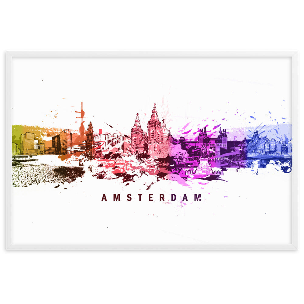 Poster - Skyline Amsterdam Marko Kurth artlia