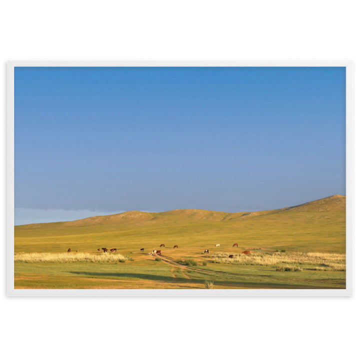 Poster - Steppe on a calm morning, Mongolia Young Han Song artlia