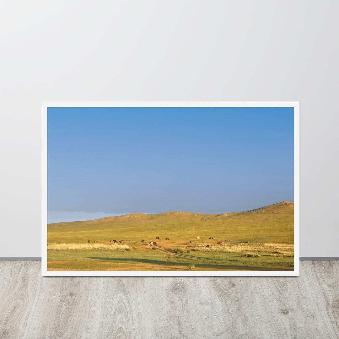 Poster - Steppe on a calm morning, Mongolia Young Han Song artlia