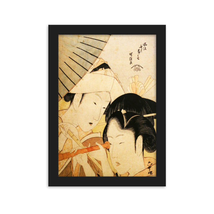 Poster - Teleskop Hokusai Katsushika Hokusai Schwarz / 21×30 cm artlia