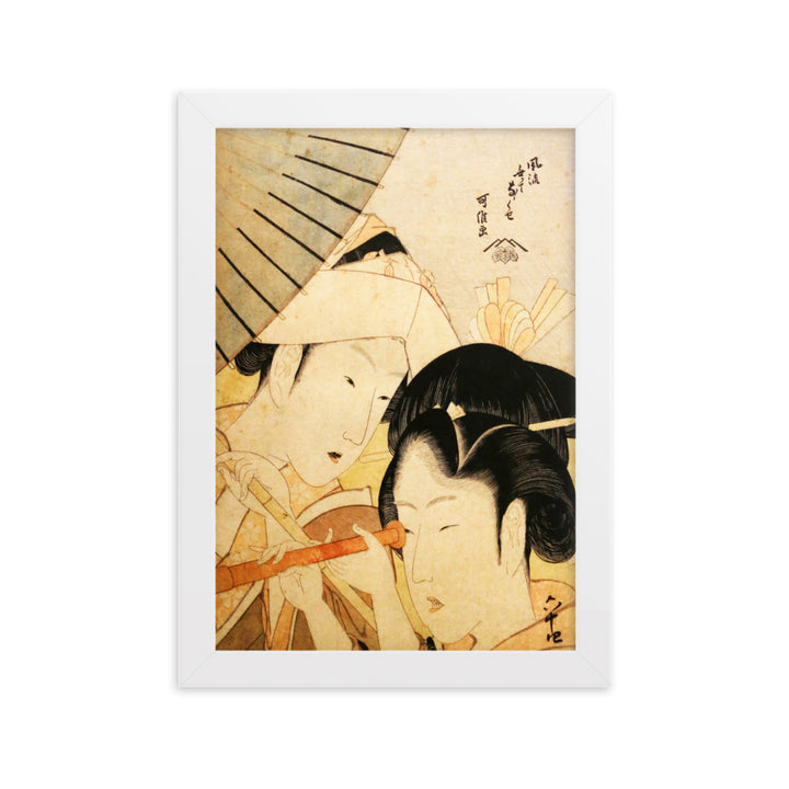 Poster - Teleskop Hokusai Katsushika Hokusai Weiß / 21×30 cm artlia