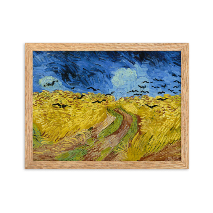 Poster - Van Gogh, Weizenfeld mit Krähen Vincent van Gogh Oak / 30×40 cm artlia