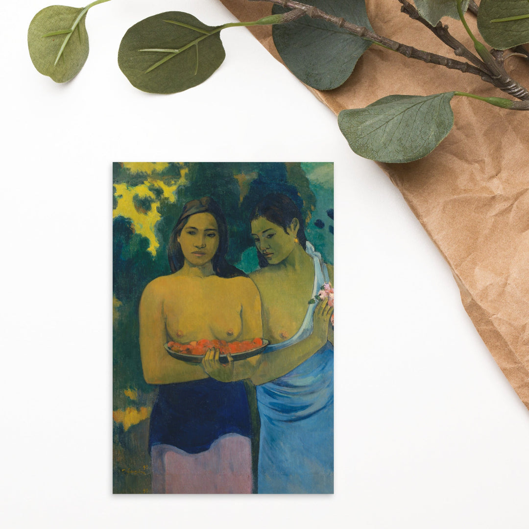 Postkarte - Paul Gauguin, Tahitische Frauen am Strand artlia