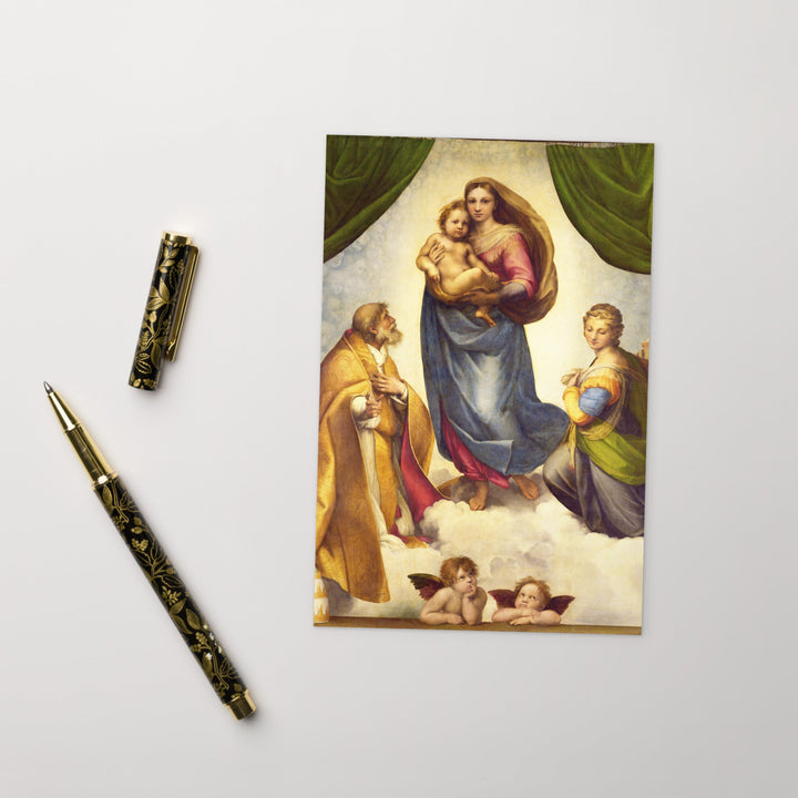 Postkarte - Raffaello Sanzio da Urbino, Die Sixtinische Madonna artlia