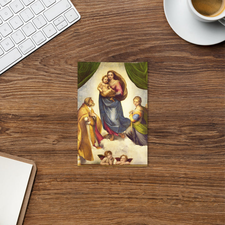Postkarte - Raffaello Sanzio da Urbino, Die Sixtinische Madonna artlia