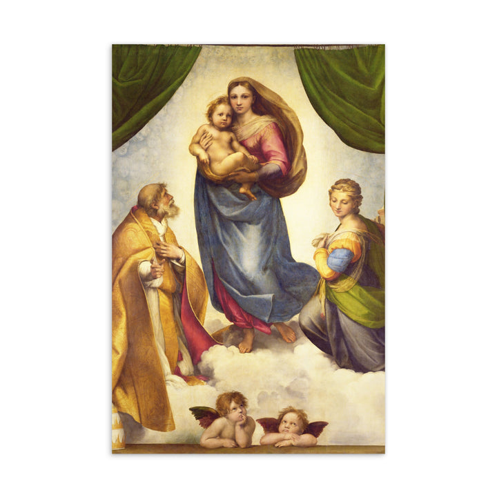 Postkarte - Raffaello Sanzio da Urbino, Die Sixtinische Madonna artlia