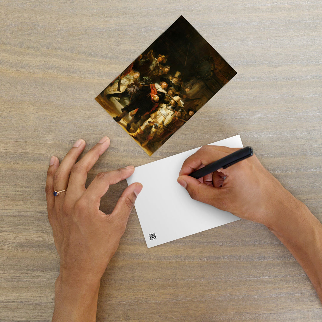Postkarte - Rembrandt van Rijn, Die Nachtwache Rembrandt van Rijn artlia