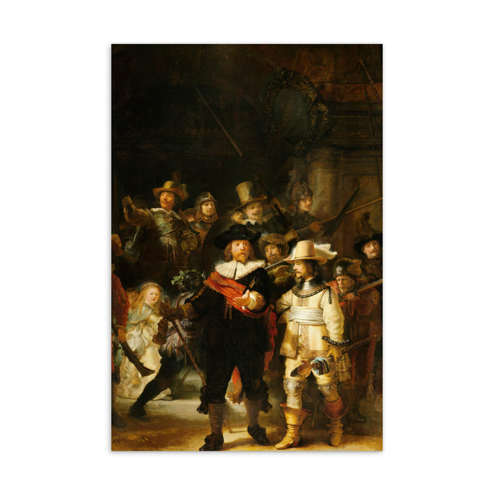 Postkarte - Rembrandt van Rijn, Die Nachtwache Rembrandt van Rijn artlia