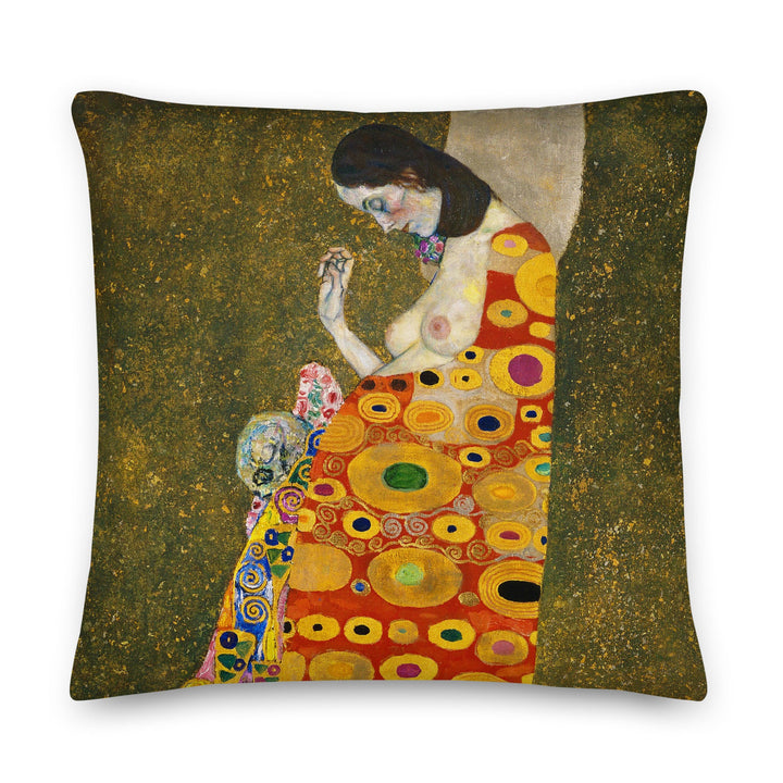 Premium-Kissen - Gustav Klimt, Hope II 56x56 cm (22″×22″) artlia