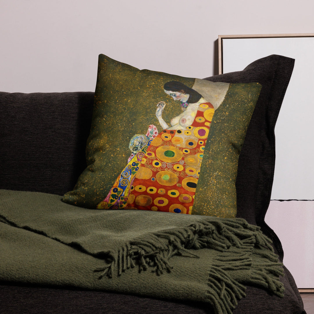 Premium-Kissen - Gustav Klimt, Hope II artlia