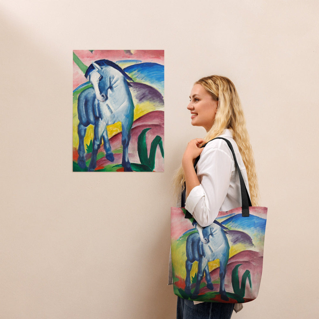 Stoffbeutel - Franz Marc, Blaues Pferd I artlia