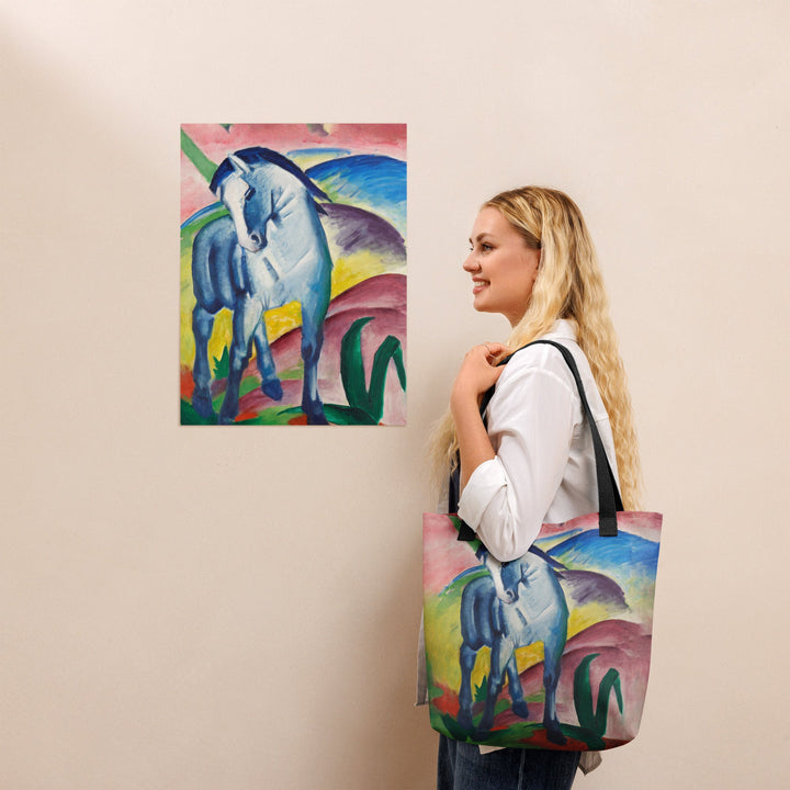 Stoffbeutel - Franz Marc, Blaues Pferd I artlia