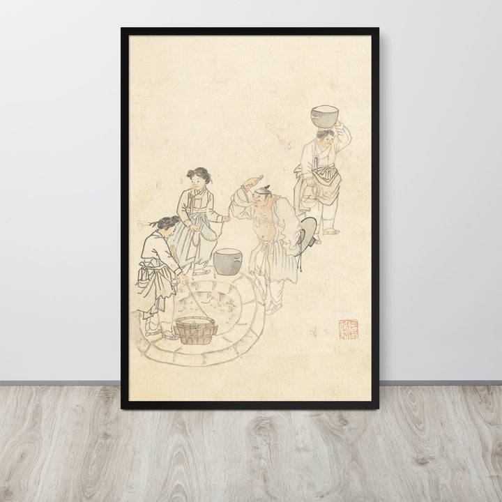 bei der Quelle, Umulga, Kim Hong-do - Poster Hong-do Kim artlia