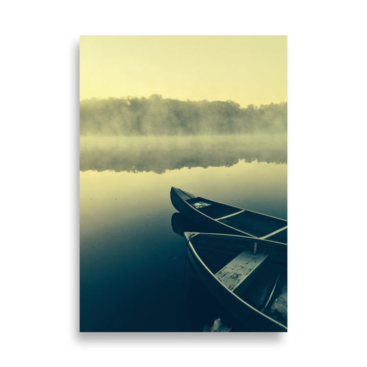 Boats in Fog - Poster Kuratoren von artlia 21×30 cm artlia