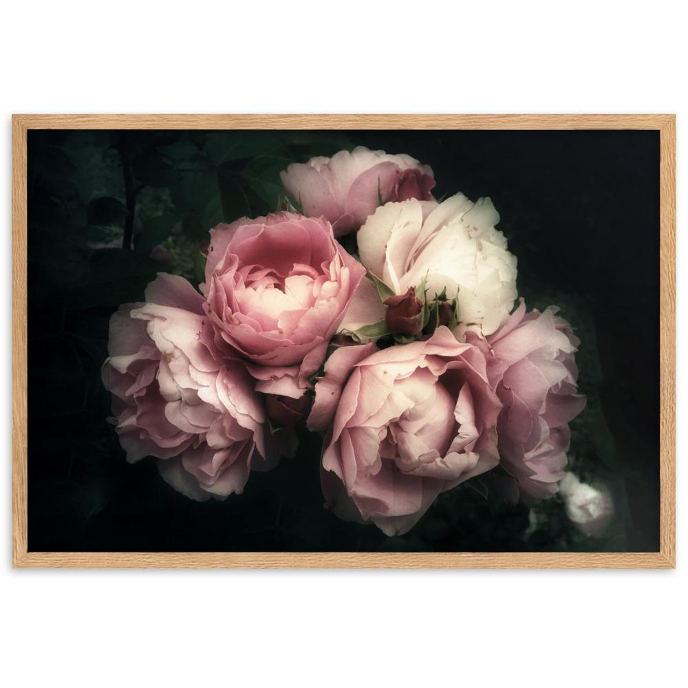 Bouquet Of Peonies Strauß Pfingstrosen - Poster im Rahmen artlia Oak / 61×91 cm artlia