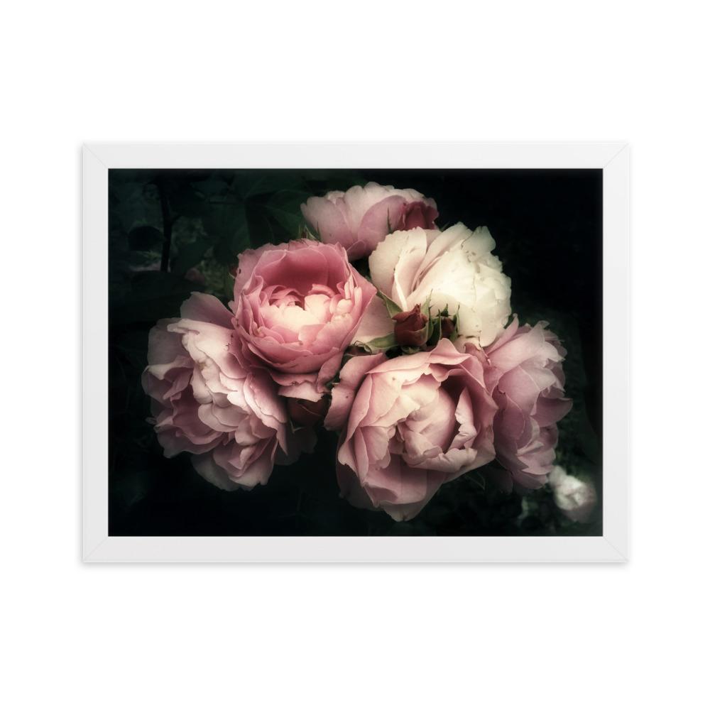 Bouquet Of Peonies Strauß Pfingstrosen - Poster im Rahmen artlia Weiß / 30×40 cm artlia