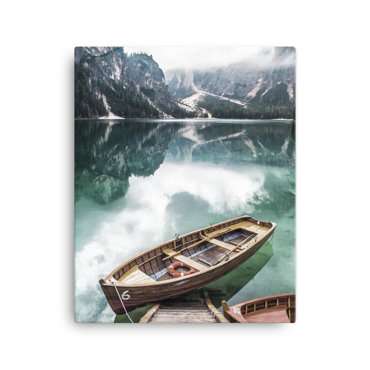 Braies Lake - Leinwand Kuratoren von artlia 41x51 cm artlia