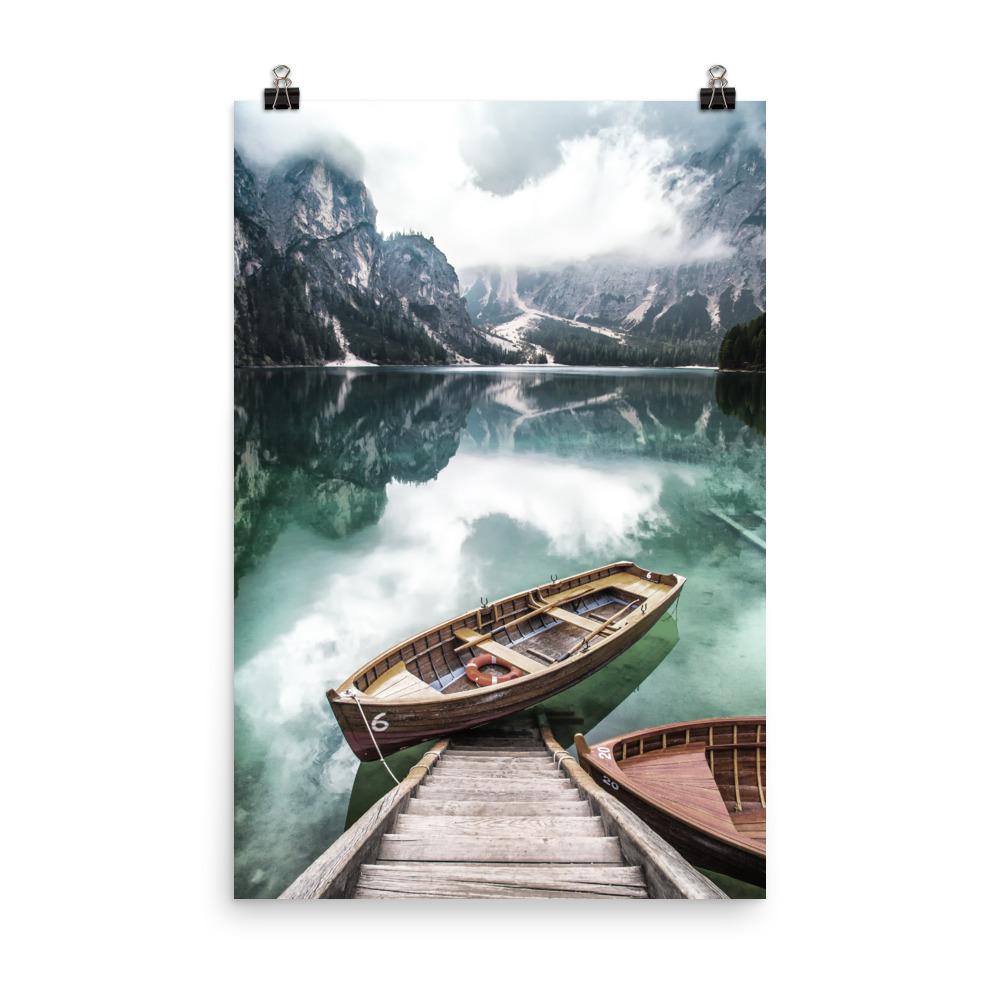 Braies lake - Poster Kuratoren von artlia 30x45 cm artlia