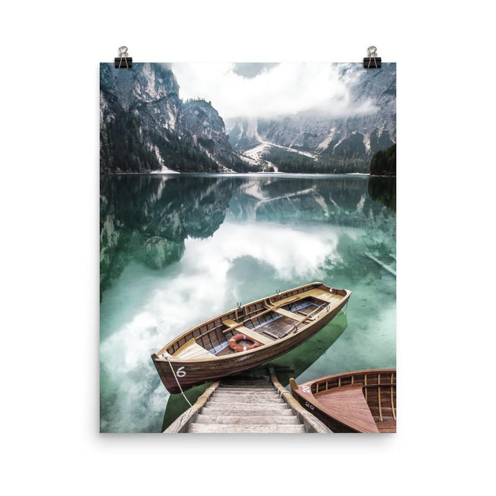 Braies lake - Poster Kuratoren von artlia 41x51 cm artlia