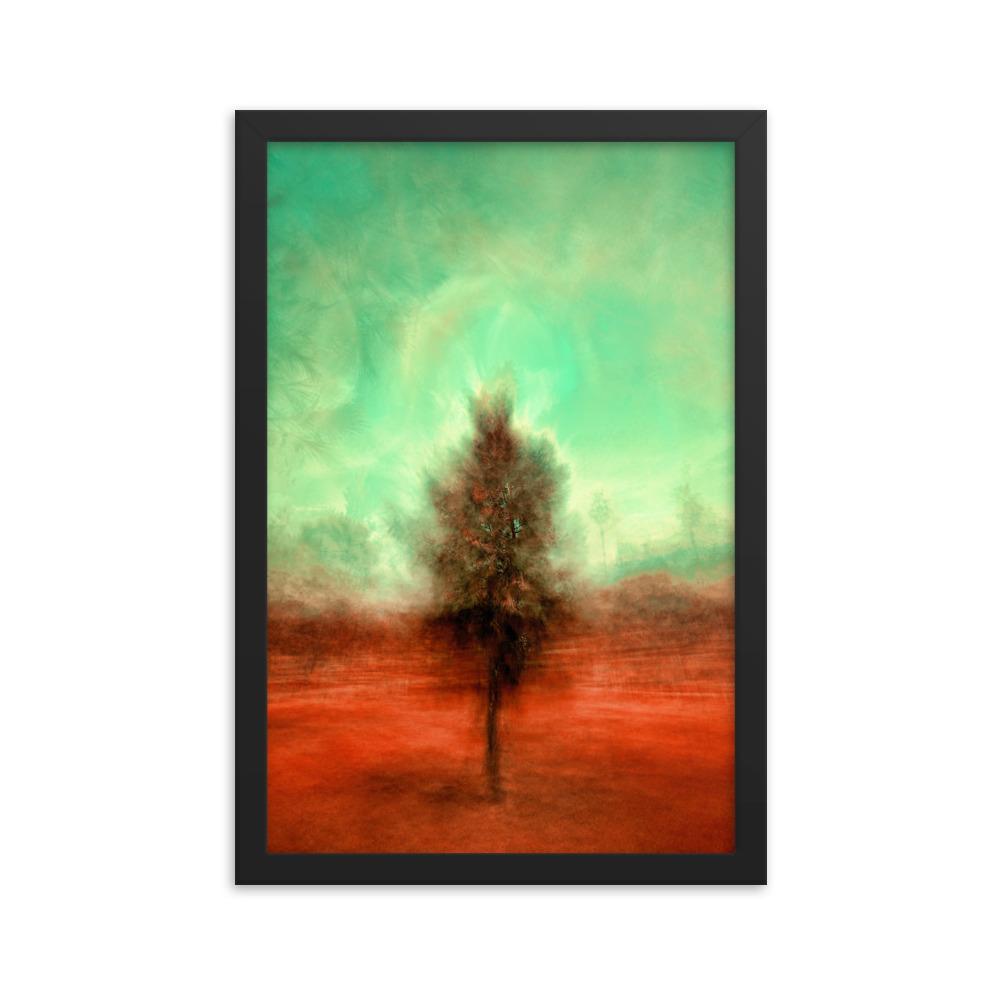 Der schlafende Baum - Poster im Rahmen Kuratoren von artlia schwarz / 30x45 cm artlia