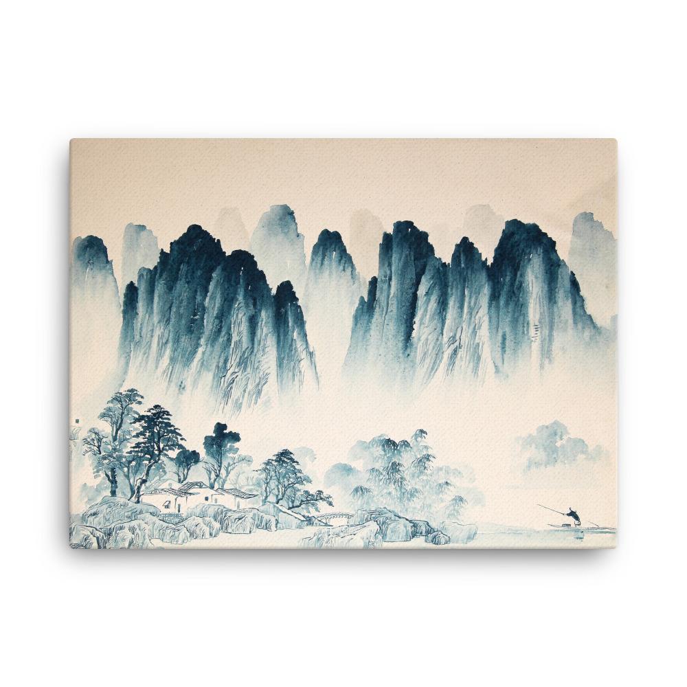 Die Berge Asiens - Leinwand artlia 18″×24″ artlia