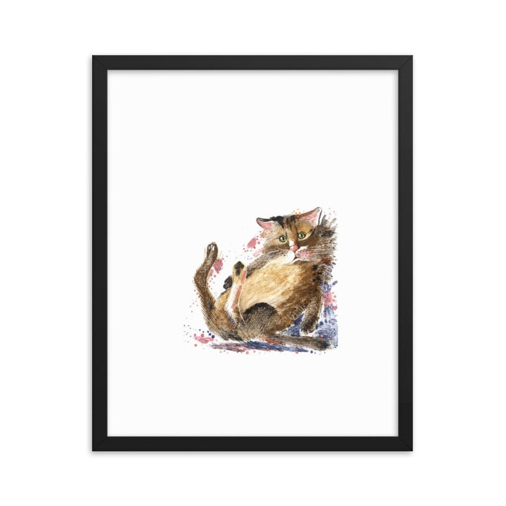 Dom Katze - Poster im Rahmen Sergej Uchatsch Schwarz / 16×20 artlia