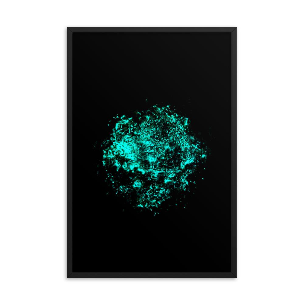 Emerald Planet - Poster im Rahmen artlia Schwarz / 24×36 artlia