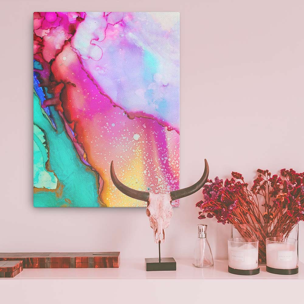 Farbenspiel -  Leinwand Kuratoren von artlia 46x61 cm artlia