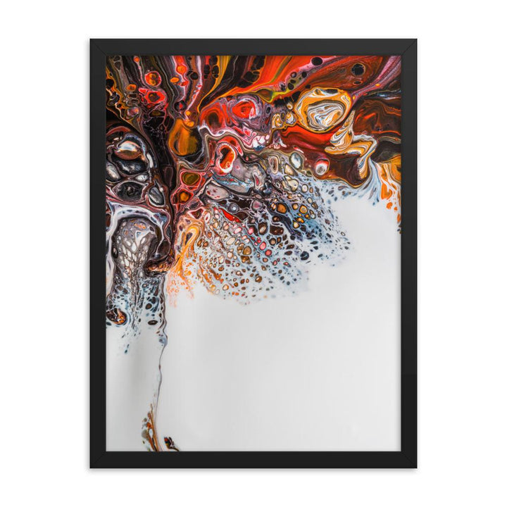 Fractal Abstract 03 - Poster im Rahmen Alexandru Antoci Schwarz / 30x41 cm artlia