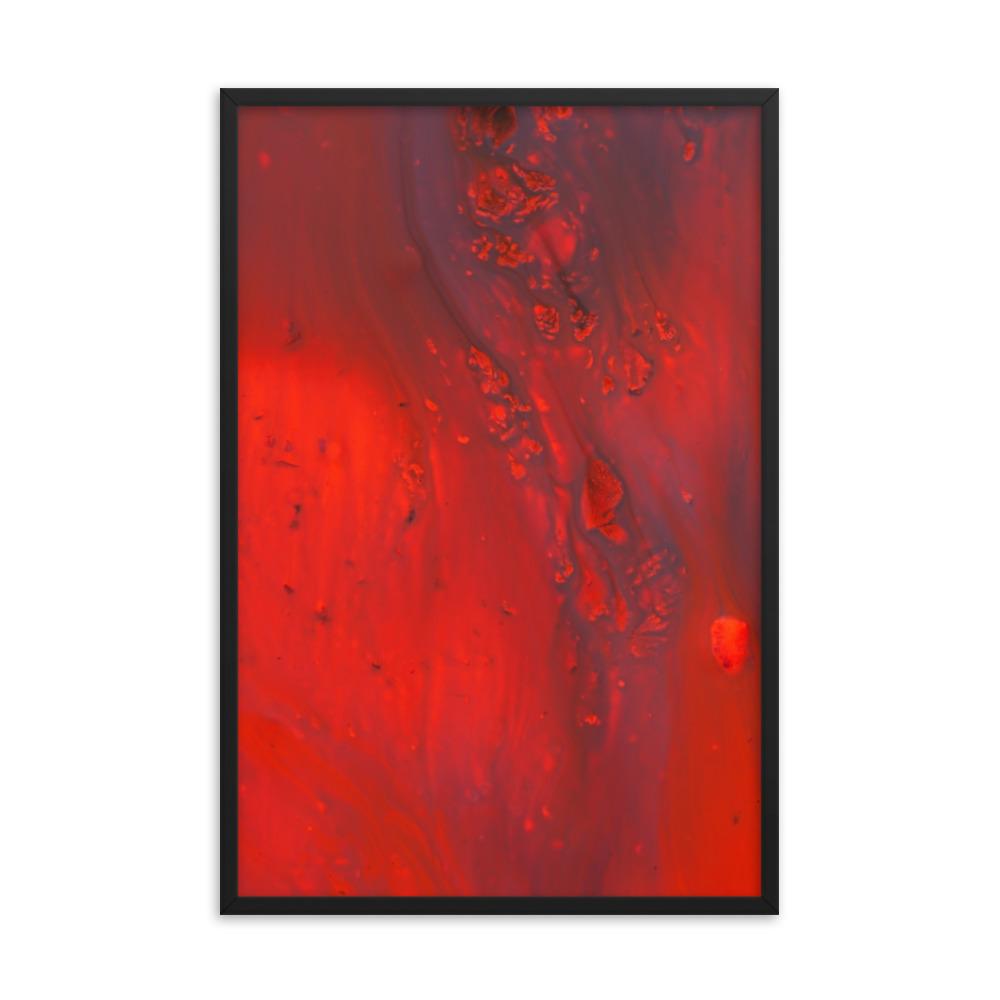 Fractal Abstract 07 - Poster im Rahmen Alexandru Antoci Schwarz / 61x91 cm artlia